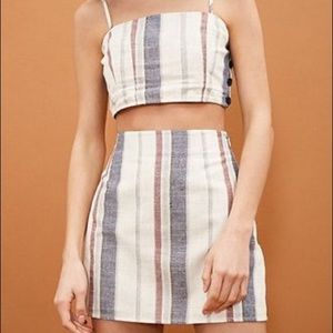 Forever 21 Crop Top and Mini Skirt set